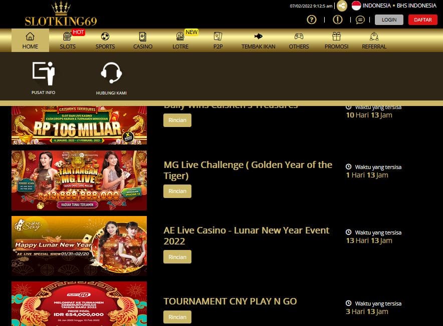 SlotKing69 - Situs Judi Slot Online, Bola, Poker 88 Dan Togel Serta